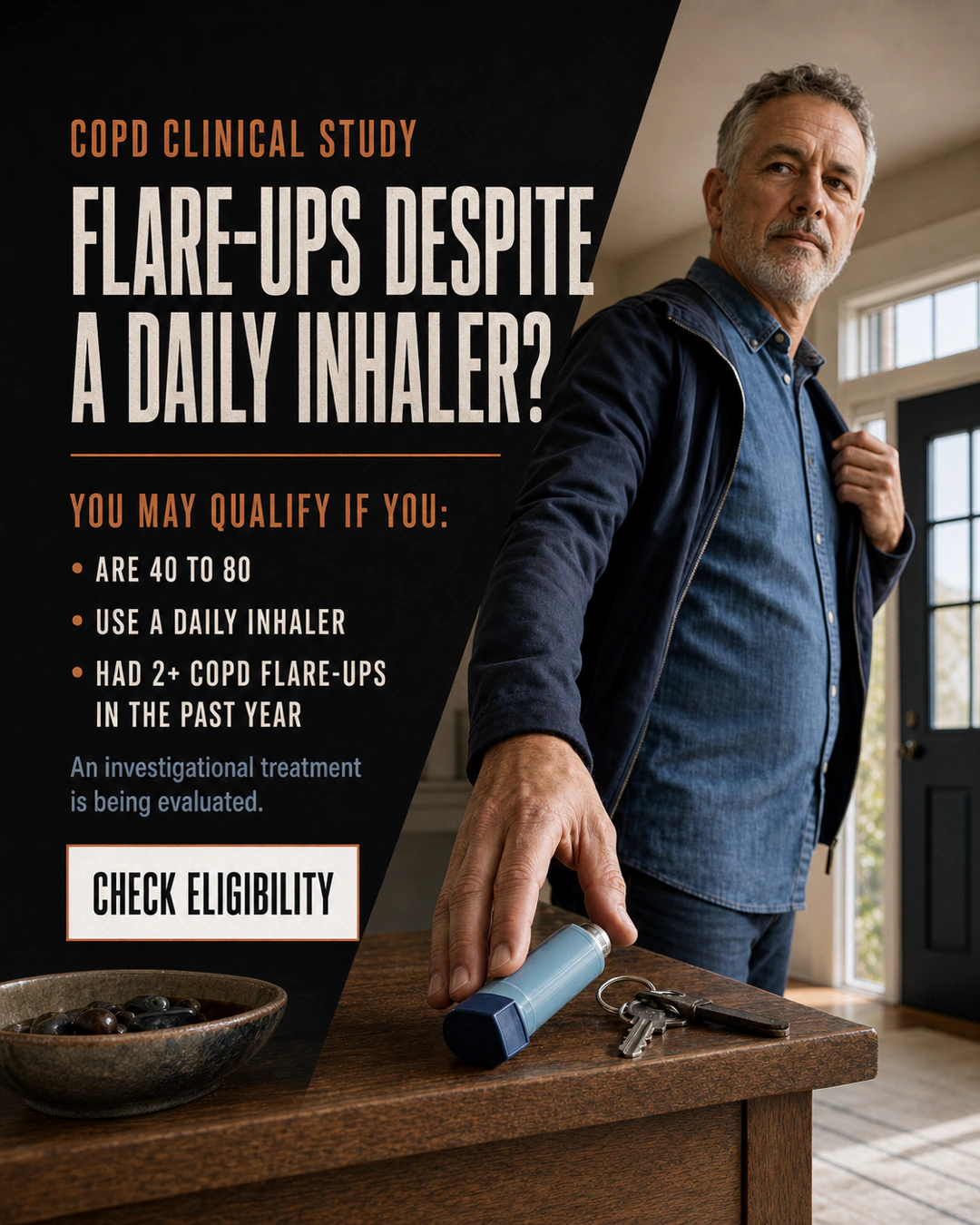 COPD clinical research study advertisement