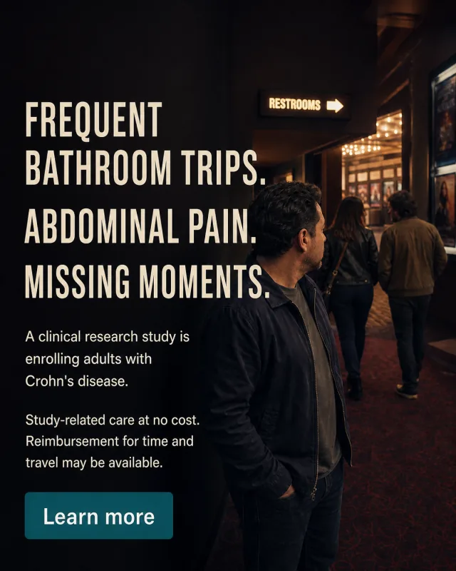 Crohn's disease lived-experience research study advertisement
