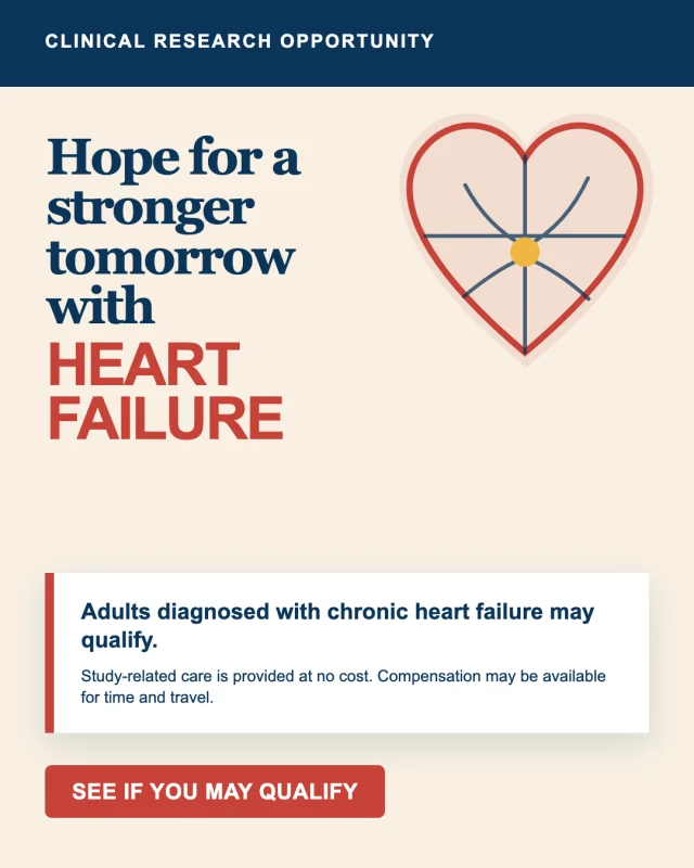 Heart failure clinical research advertisement