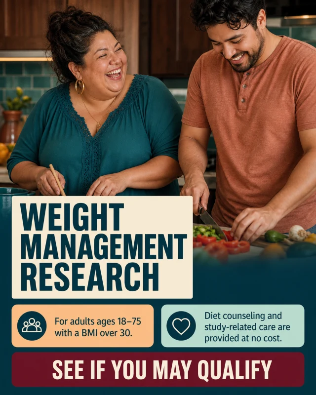 Weight management clinical research advertisement